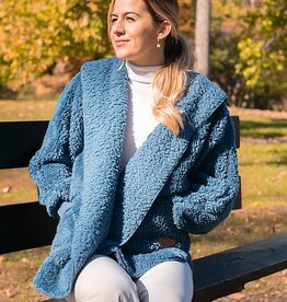 NORDIC BEACH Body Wrap in Blue Denim