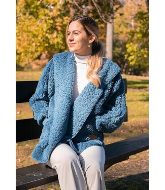 NORDIC BEACH Body Wrap in Blue Denim