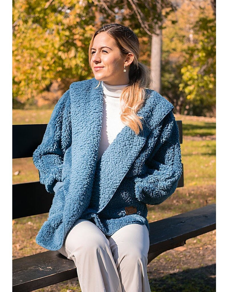 NORDIC BEACH Body Wrap in Blue Denim