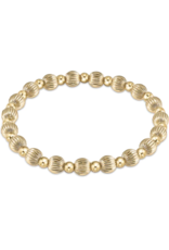 ENEWTON DESIGN Dignity Grateful Pattern 6mm Bead Bracelet - Gold
