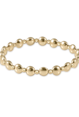 ENEWTON DESIGN Honesty Grateful Pattern 6mm Bead Bracelet - Gold