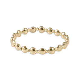 ENEWTON DESIGN Honesty Grateful Pattern 6mm Bead Bracelet - Gold