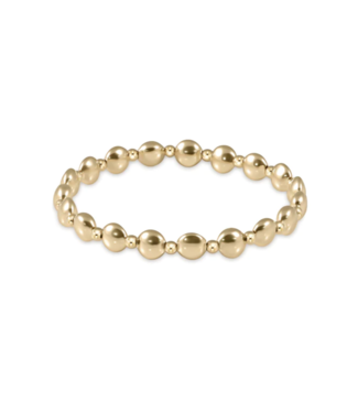 ENEWTON DESIGN Honesty Grateful Pattern 6mm Bead Bracelet - Gold