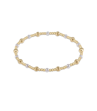 ENEWTON DESIGN Dignity Sincerity Pattern Bead Bracelet - Pearl/Gold