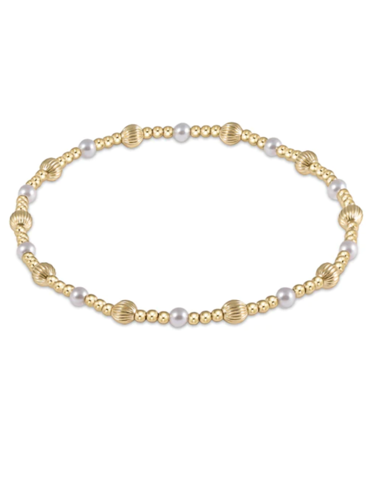 ENEWTON DESIGN Dignity Sincerity Pattern Bead Bracelet - Pearl/Gold