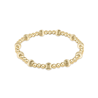 ENEWTON DESIGN Dignity Sincerity Pattern 6mm Bead Bracelet - Gold