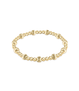 ENEWTON DESIGN Dignity Sincerity Pattern 6mm Bead Bracelet - Gold