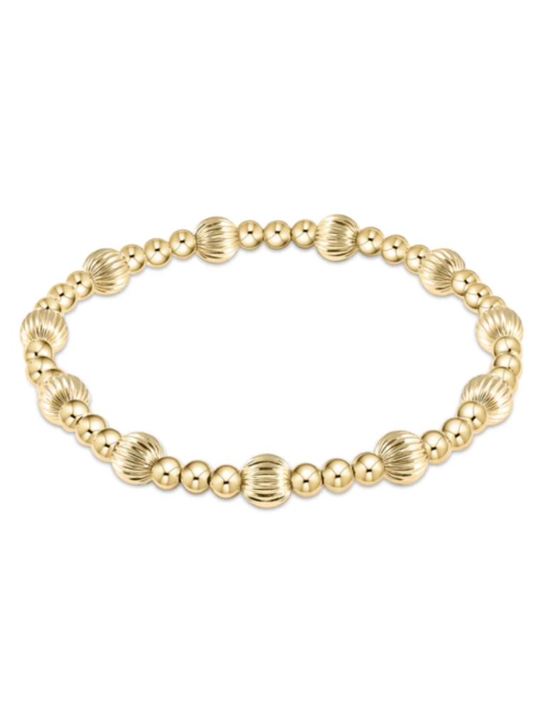 ENEWTON DESIGN Dignity Sincerity Pattern 6mm Bead Bracelet - Gold