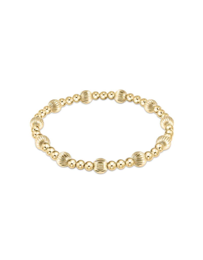 ENEWTON DESIGN Dignity Sincerity Pattern 6mm Bead Bracelet - Gold