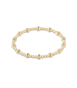 ENEWTON DESIGN Dignity Sincerity Pattern 5mm Bead Bracelet - Gold