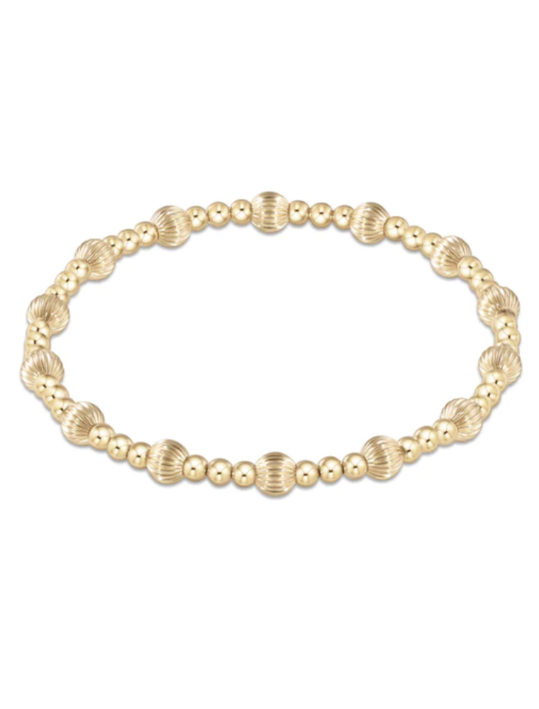 ENEWTON DESIGN Dignity Sincerity Pattern 5mm Bead Bracelet - Gold