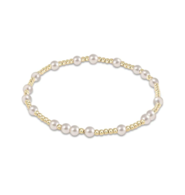 ENEWTON DESIGN Hope Unwritten 4mm Bead Bracelet - Pearl/Gold