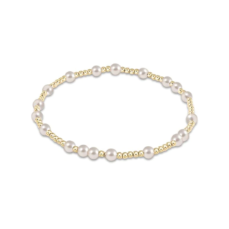 ENEWTON DESIGN Hope Unwritten 4mm Bead Bracelet - Pearl/Gold