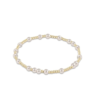ENEWTON DESIGN Hope Unwritten 4mm Bead Bracelet - Pearl/Gold