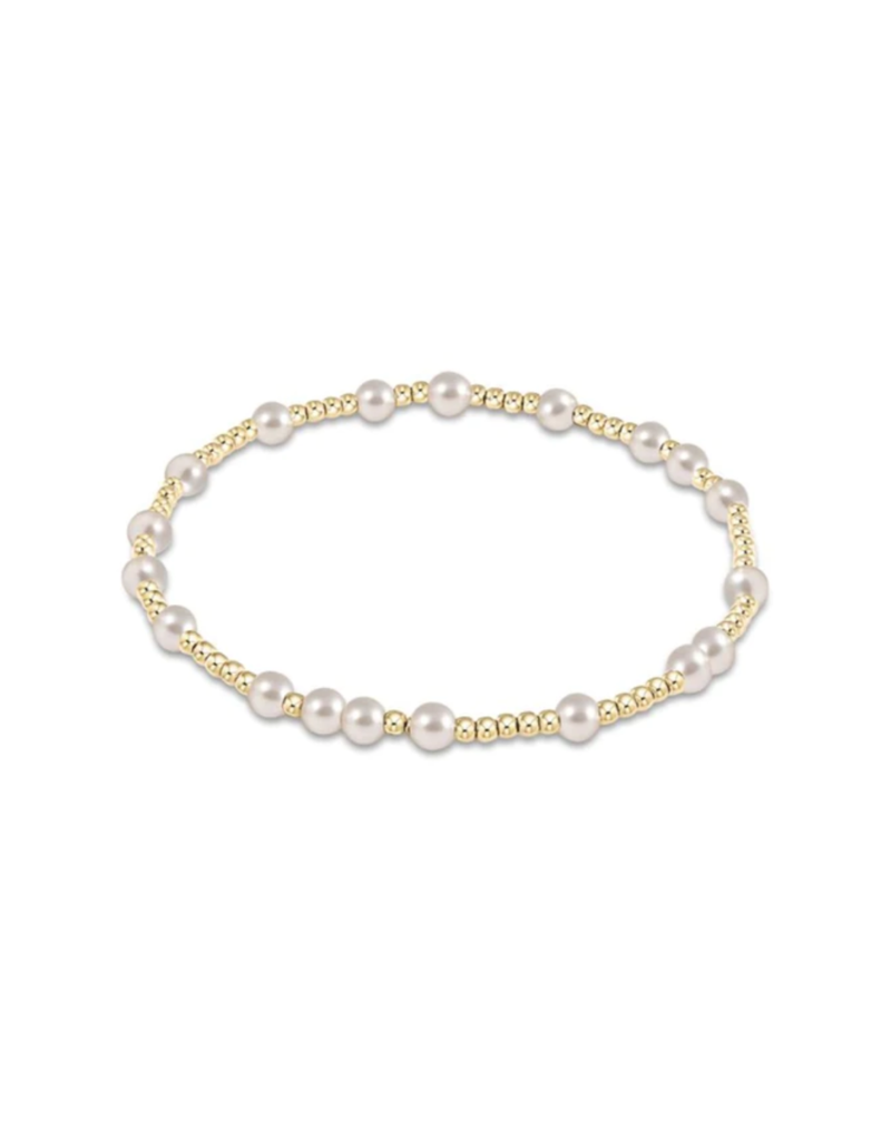 ENEWTON DESIGN Hope Unwritten 4mm Bead Bracelet - Pearl/Gold