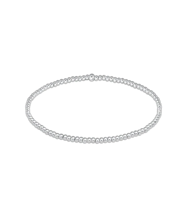 Classic 2mm Bead Bracelet - Sterling Silver