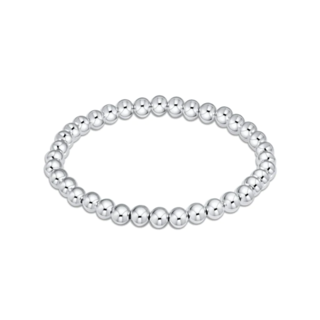 Classic 5mm Bead Bracelet - Sterling Silver