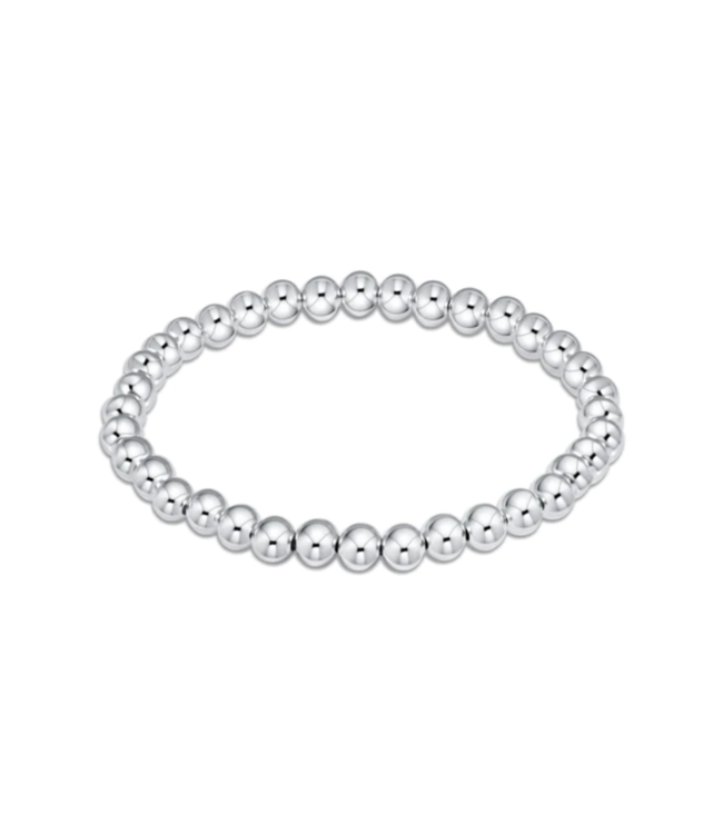 Classic 5mm Bead Bracelet - Sterling Silver