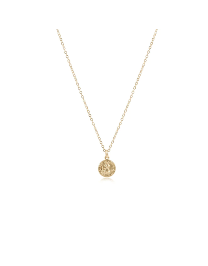 ENEWTON DESIGN Gold 16" Necklace - Protection Small Disc Charm