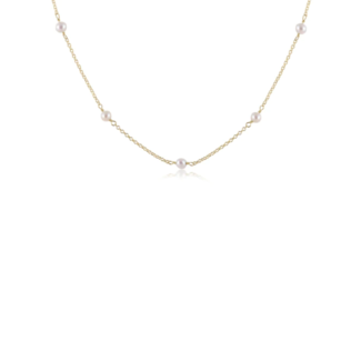 ENEWTON DESIGN Simplicity 4mm Bead Chain 17" Necklace - Pearl/Gold