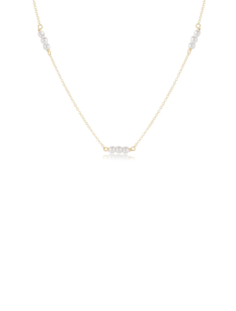 ENEWTON DESIGN Joy Simplicity 3mm Bead Chain 17" Necklace - Pearl/Gold