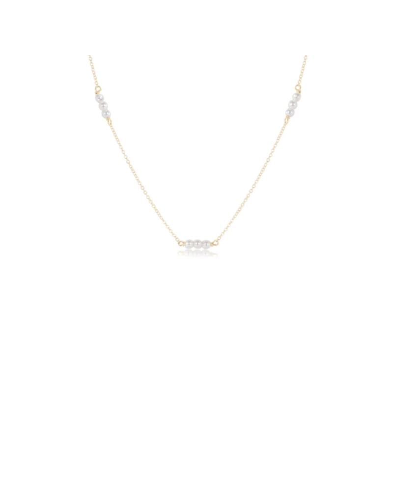 ENEWTON DESIGN Joy Simplicity 3mm Bead Chain 17" Necklace - Pearl/Gold