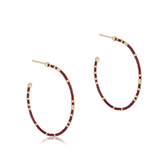 ENEWTON DESIGN Hope Unwritten Post Hoop Earring - Wine