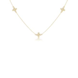 ENEWTON DESIGN Simplicity Beaded Signature Cross Chain 17" Necklace - Gold