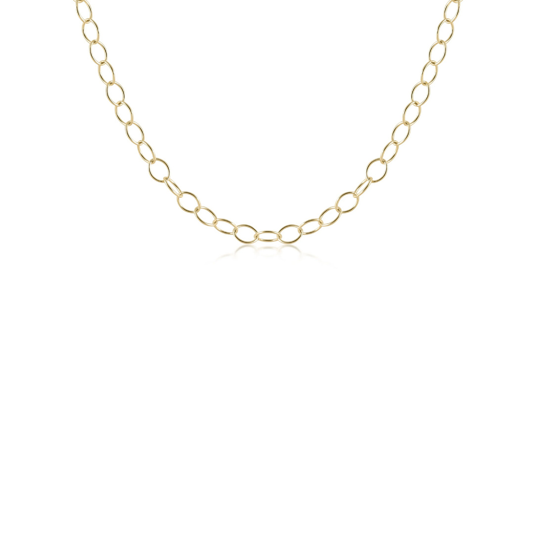 enewton choker herringbone chain - gold