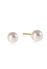 ENEWTON DESIGN Classic 8mm Ball Stud Earrings - Pearl/Gold