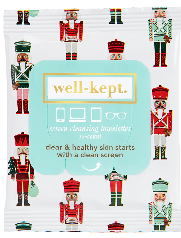 WELL KEPT Screen Cleansing Towelettes in Nutcracker