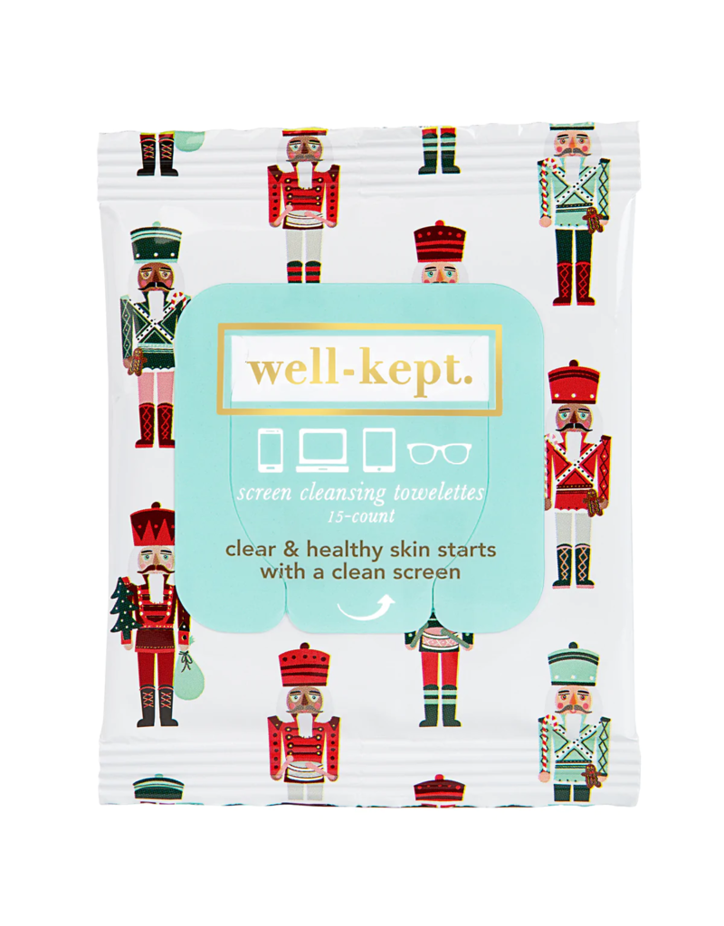 WELL KEPT Screen Cleansing Towelettes in Nutcracker