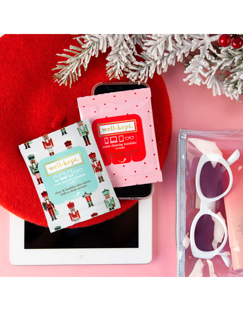 WELL KEPT Screen Cleansing Towelettes in Nutcracker