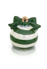 NORA FLEMING Deck The Halls Green Ornament Mini