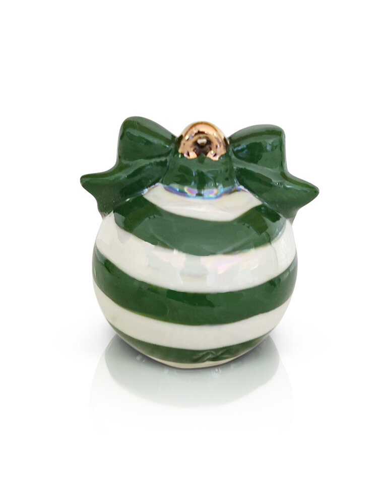 NORA FLEMING Deck The Halls Green Ornament Mini