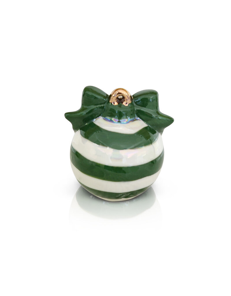 NORA FLEMING Deck The Halls Green Ornament Mini