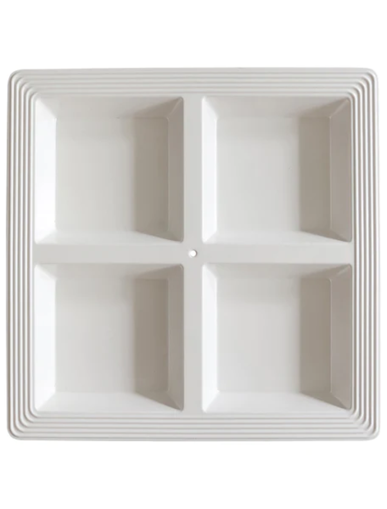 NORA FLEMING Pinstripes Melamine Sectional Server