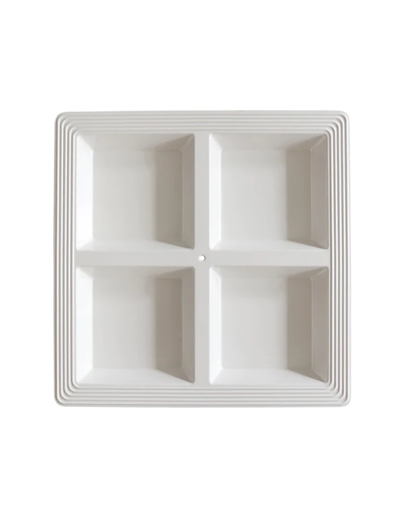 NORA FLEMING Pinstripes Melamine Sectional Server