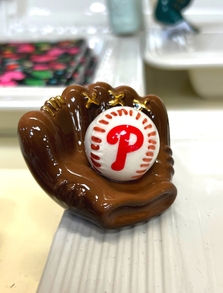 NORA FLEMING *Her Hide Out Exclusive* Phillies Baseball Mitt Mini