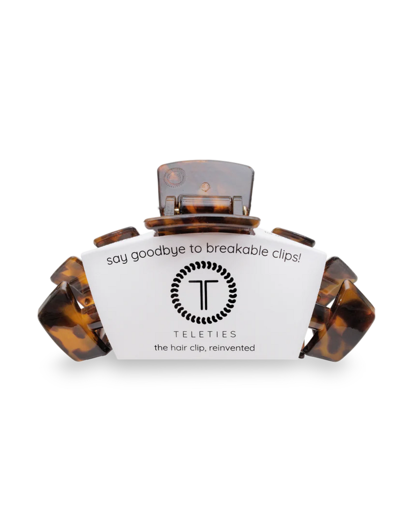 TELETIES Classic Tortoise Large Hair Clip