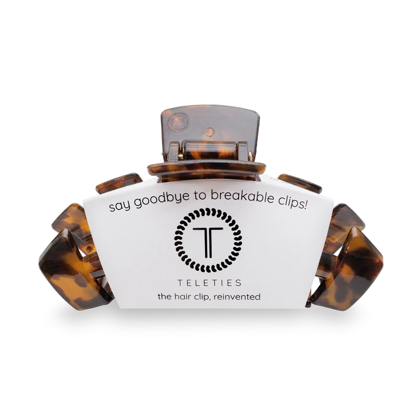 TELETIES Classic Tortoise Large Hair Clip