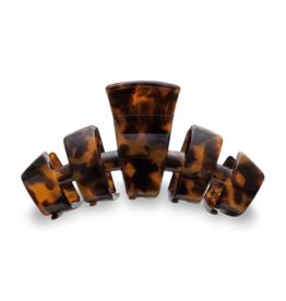 TELETIES Large Classic Claw Hair Clip in Tortoise