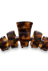 TELETIES Medium Classic Claw Hair Clip in Tortoise