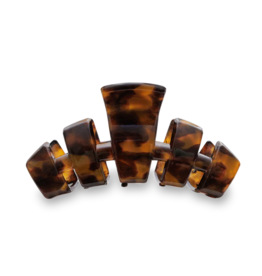 TELETIES Medium Classic Claw Hair Clip in Tortoise