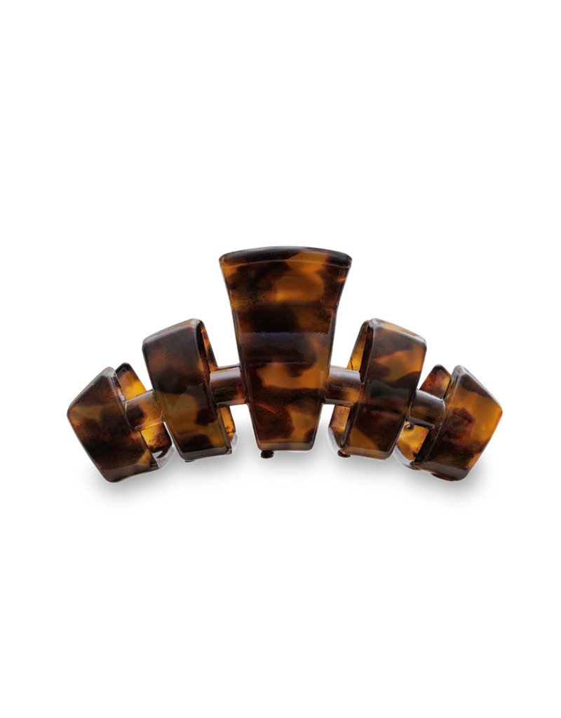 TELETIES Medium Classic Claw Hair Clip in Tortoise