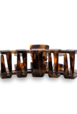 TELETIES Medium Classic Claw Hair Clip in Tortoise