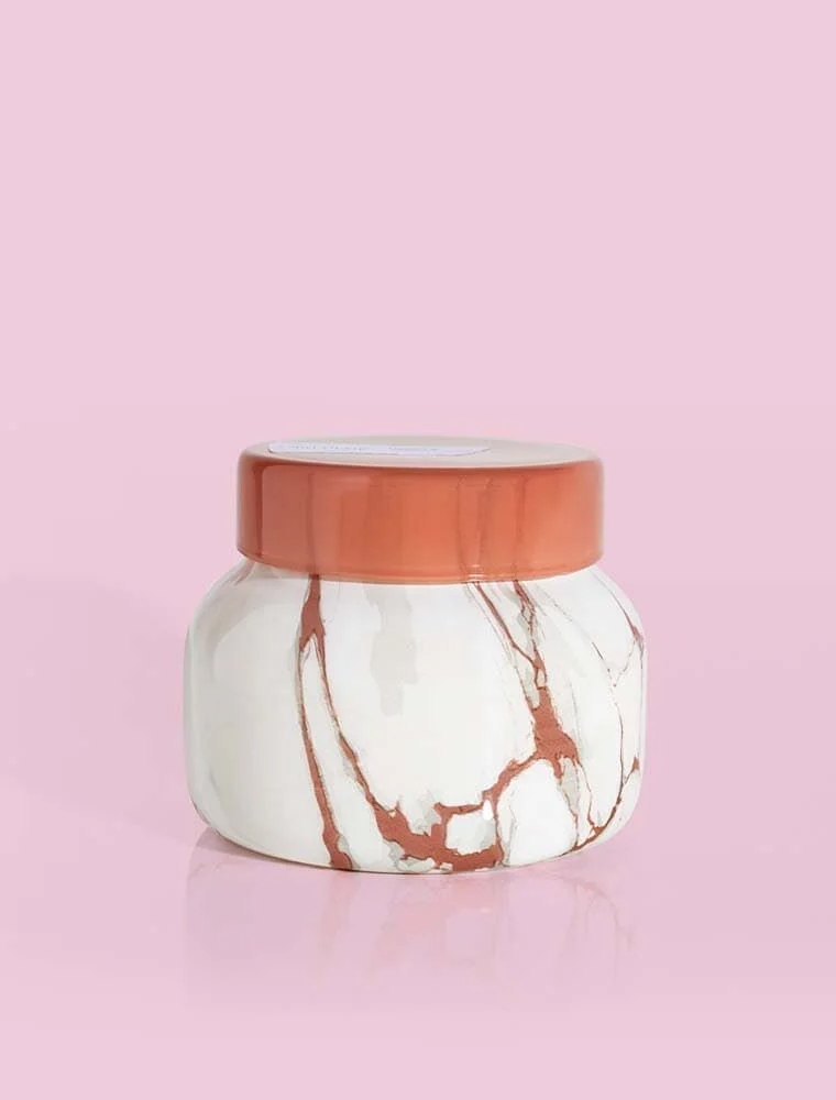 CAPRI BLUE Modern Marble Petite Jar in Havana Vanilla