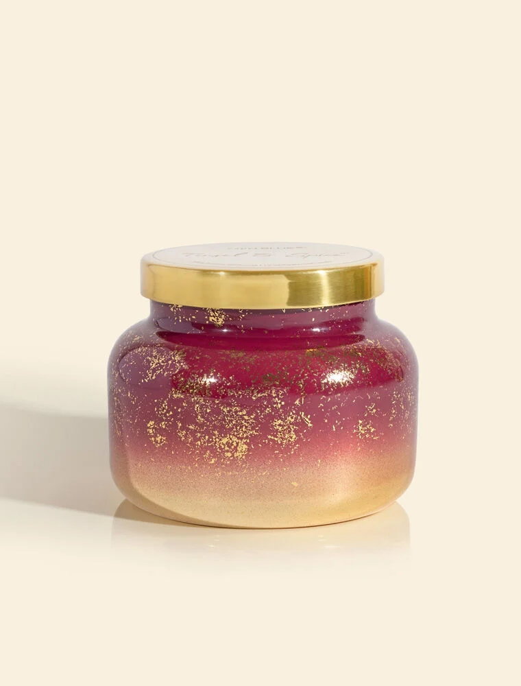 CAPRI BLUE Glimmer Signature Jar in Tinsel & Spice