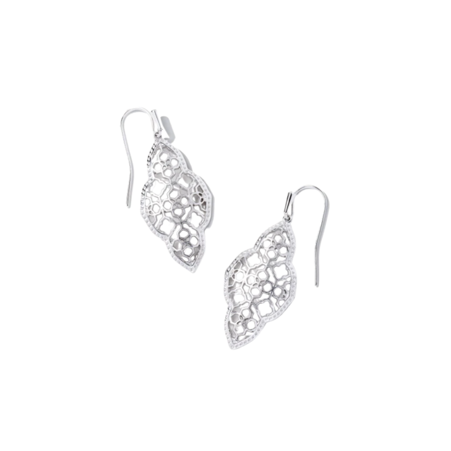 Abbie Drop Earrings in Silver