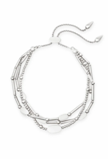 KENDRA SCOTT DESIGN Chantal Beaded Bracelet in Bright Silver
